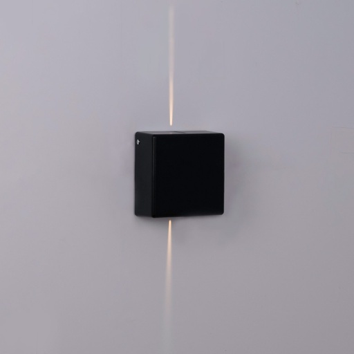 [LN1583-N] Aplique de pared exterior LED cuadrado "Karen 2" - 3W - IP54 - Emisión de luz dos caras