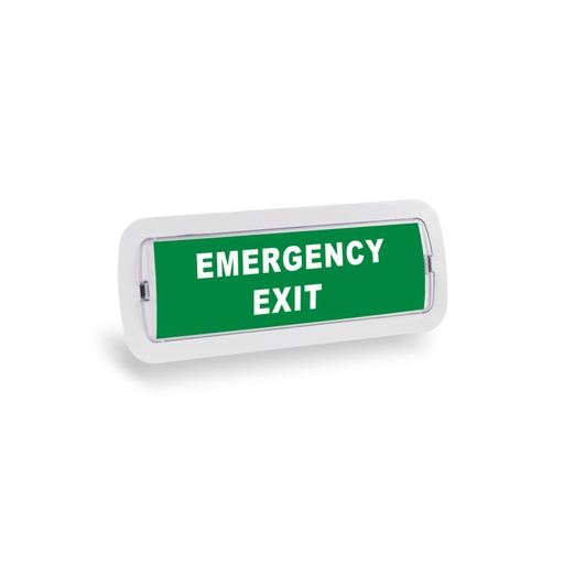 [K-B1050-EMEXIT] KIT self-adhesive pictogram "Emergency Exit" + 3W Emergency light