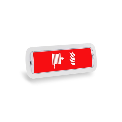 [K-B1050-BOCAINCENDIO] KIT Self-adhesive pictogram "Hydrant" + 3W Emergency light