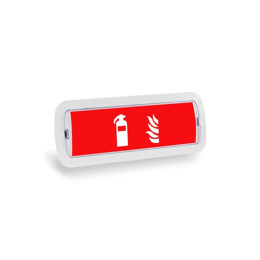[K-B1050-EXTINTOR] KIT Zelfklevend pictogram "Brandblusser" + Noodverlichting 3W