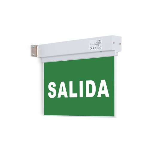 [K-B1061-SALIDA] Permanent nödbelysning med skylt "Utgång"