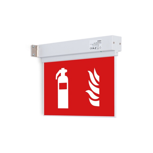 [K-B1061-EXTINTOR] Permanent emergency light with "Fire extinguisher" pictogram