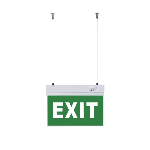 [K-B1062-EXIT] Luce di emergenza permanente con cartello "Exit" - Sospensione