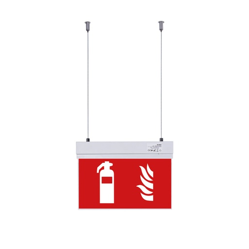 [K-B1062-EXTINTOR] Permanente noodverlichting met pictogram "Brandblusser" - Ophanging