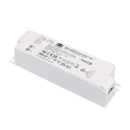 [SRP-2309N-45CCT500-1400] Dimmbarer DALI Treiber DT8 CCT 220-240V - Ausgang 6-54V DC - 500-1400 mA - 45W