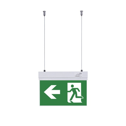 [K-B1062-SIDEARROWS] Hanging permanent emergency light with "Side arrow" pictogram