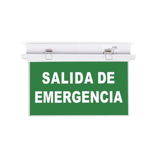 [K-B1063-SALIDAEMER] Permanently emergency light with sign "Nouzový východ" - Zapustený