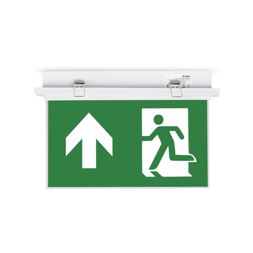 [K-B1063-UPARROW] Recessed permanent emergency light with "Up arrow" pictogram