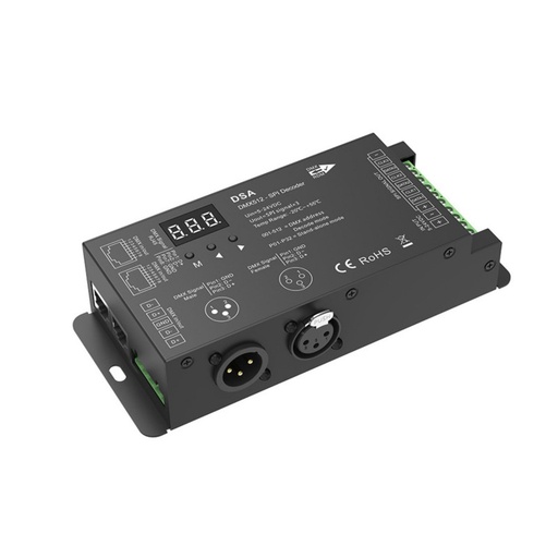 [SK-DSA] DMX512 to SPI Pixel Decoder - 5-24V DC - RF Controller