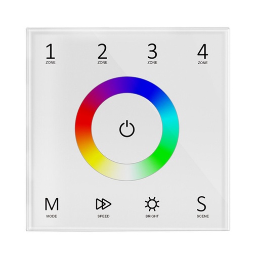 [SK-T13] DMX touch control panel - 4 zones - RGB