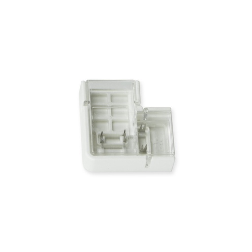 [B1536-L] Uvádzací rohový konektor pre LED COB pás 220V - 2 kolíky - pás 12mm - IP67