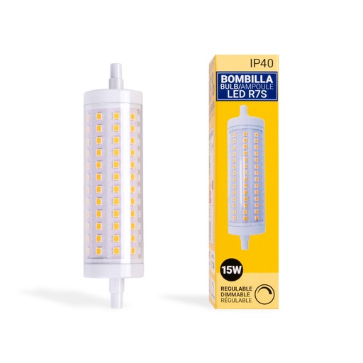 Λαμπτήρας LED R7S με δυνατότητα ρύθμισης φωτισμού 118mm - 1700lm - 230V - 15W