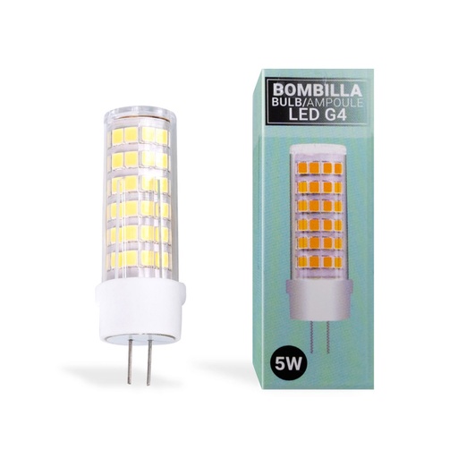 Lampadina LED G4 bispina tubolare 12V AC/DC - 5W