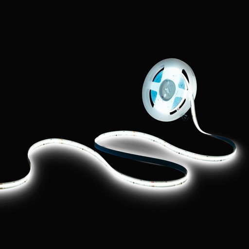 [BLSCOB-24V12W-IC-IP20-BF] Intelligente enkelkleurige COB LED strip IC 24V DC - 12W/m - IP20 - 360ch/m - Breedte 10mm - 5 meter