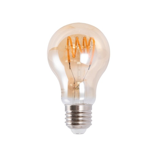 [BFD1-A60E27-ESPIRAL] Vintage LED Filament-Lampe „Spirale“ - E27 A60 - Dimmbar 4W - 2200K