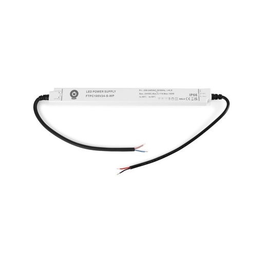 [FTPC100V24-S-WP] Ultraflaches wasserdichtes Netzteil 24V DC - 100W - IP66