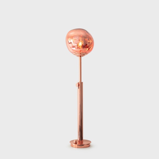 Design floor lamp "Ana" - Height-adjustable - Copper colour