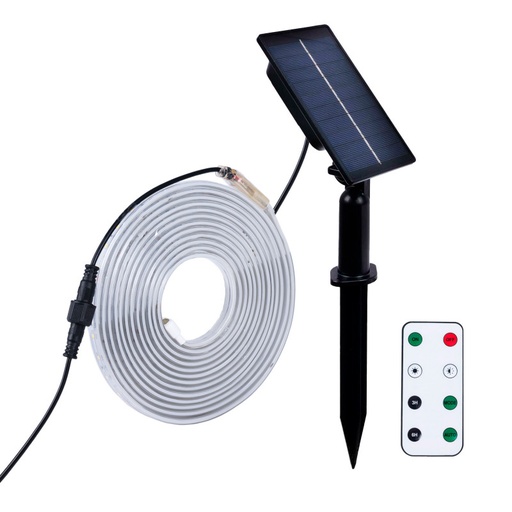 [SL29-18W] LED-strip op zonne-energie voor buiten met afstandsbediening 18W - 12mm - 5 meter - 2700K - IP65