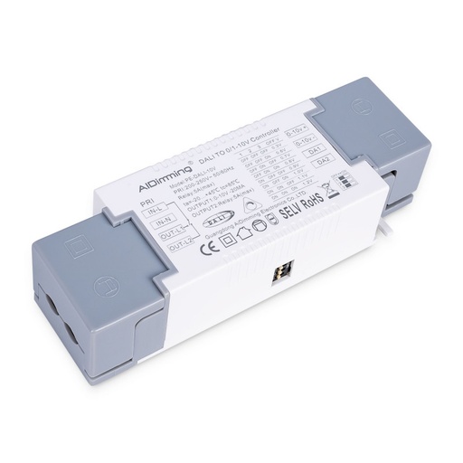 [PE-DALI-10V] DALI to 0-10V converter + DALI relay - 500W