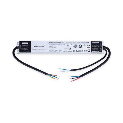 [PE-IL100DCV24] Alimentation LED dimmable DALI DT8 - 24V DC - 4.17A - 100W