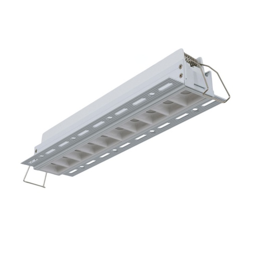 Foco linear LED trimless / integração em gesso - 20W - UGR18 - CRI90 - Branco