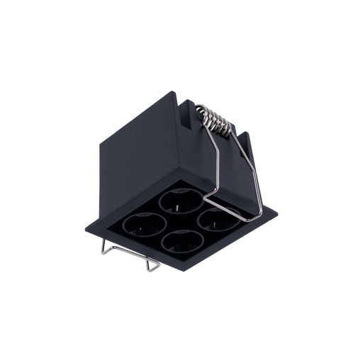 LED Einbaustrahler eckig 8W - Osram LED - UGR18 - 48 x 48 mm Einbauöffnung