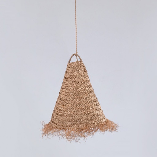 Natural fiber pendant light "NAM XL"