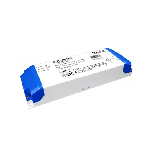 [GTPC-50-12-D] Dimmbares Triac LED-Netzteil - 50W - 12V - GLP