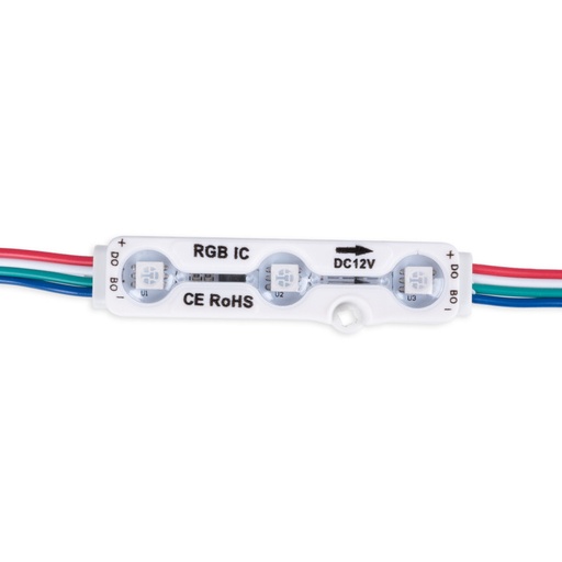 [BM1431RGBIC] RGB IC LED module for illuminated signs - 0.72W - 12V - IP65 - 120º
