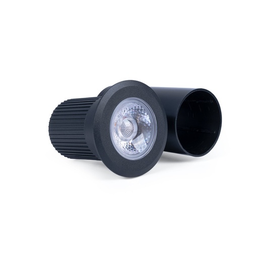 [BA50025-BC] 10W LED Grond Inbouw Zwaailamp - Warm Wit - IP67 - Kleur Zwart