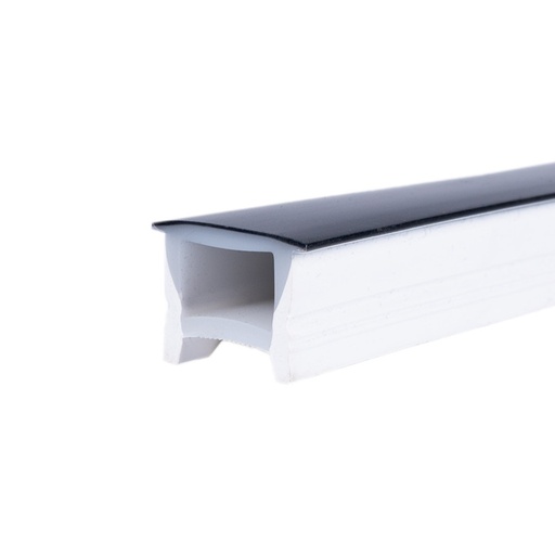 [WOS1616-E-N] Flexible black silicone sleeve to convert LED strip to neon - 16x16mm - 5 meters - Vertical bending