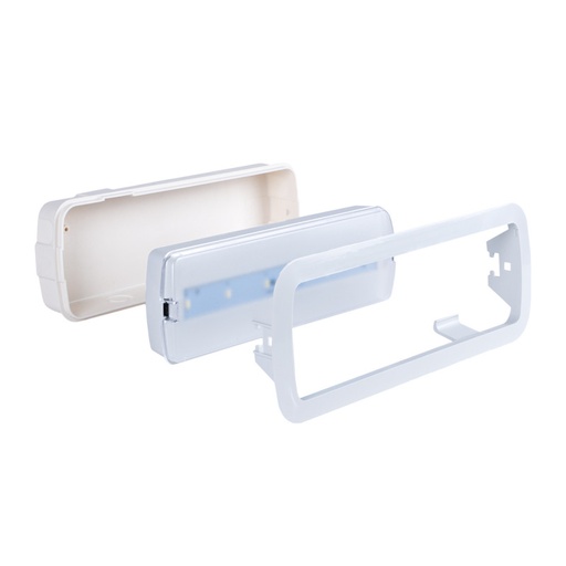 [K_B1057] 3W Emergency light - Autonomy 3h + recessed box - IP20