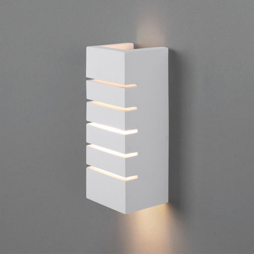 [B283] Vegglampe i gips "Line" - 1 x E14