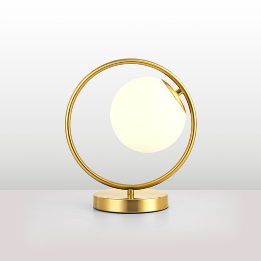 [LD1016-D] Lampe à poser boule en verre "Porto"