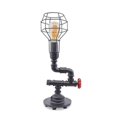 [LV406] FLANAGAN" vintage table lamp made of tubing
