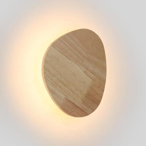 [L5073-BC] Applique murale en bois "Eclipse 3" 8W - Lumière chaude
