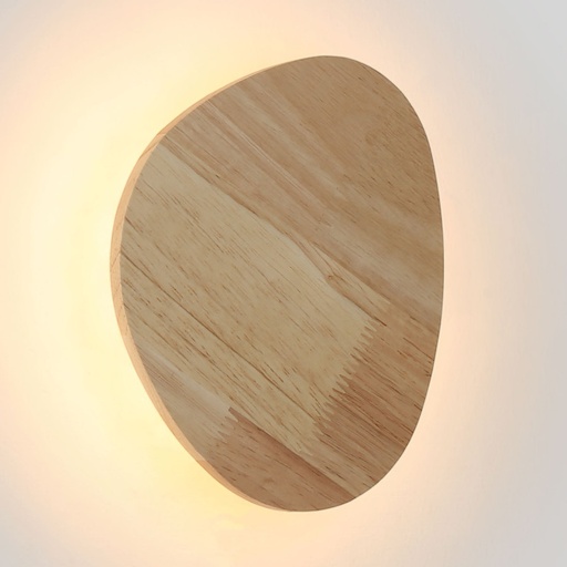 [L5074-BC] Applique murale en bois "Eclipse 3" 12W - Lumière chaude