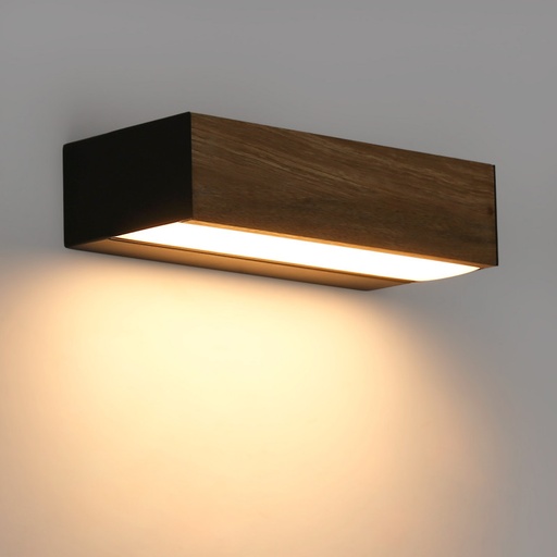 [LN1532-BC] Wall light wood "VACC" - 7W - 2700K - 20cm