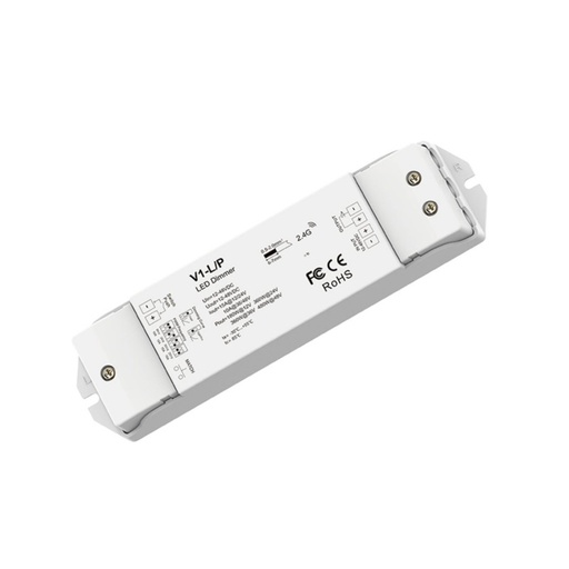 [SK-V1-L/P] Enkele kleurenregelaar 12-48V DC - 15A - RF 2.4G - PUSH dimmer - Skydance