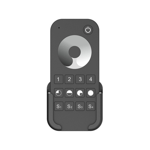 [SK-RT6] Télécommande RF à molette tactile monochrome Skydance - 4 zones - SK-RT6