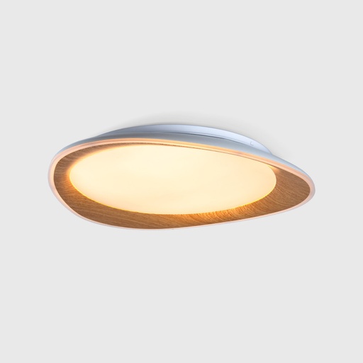[LYC-9235-45] CCT 24W LED Plafondlamp - Hout Effect - Ø45cm