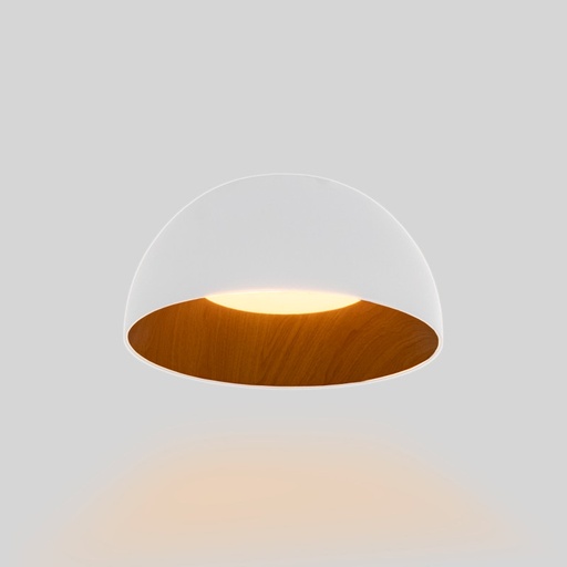 Lampa sufitowa LED CCT 12W - efekt drewna - ø35cm