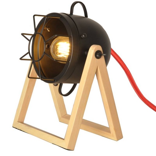 Vintage wooden table lamp "TACHICOM" E27