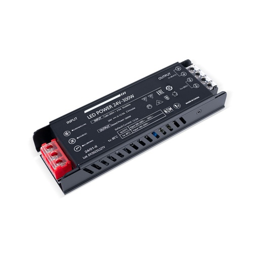 [DY-300W-24-A] Slim power supply - 300W - 24V - 12.5A - High Efficiency - IP20