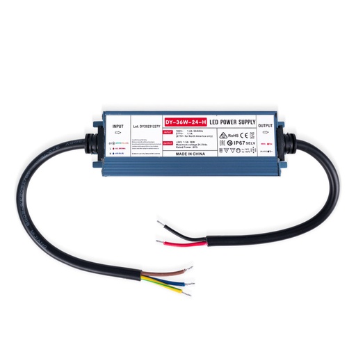 [DY-36W-24-H] Waterproof Slim power supply - 36W - 24V - 1.5A - IP67