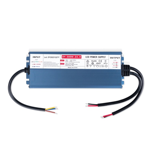 [DY-300W-24-H] Waterproof Slim power supply - 300W - 24V - 12.5A - IP67