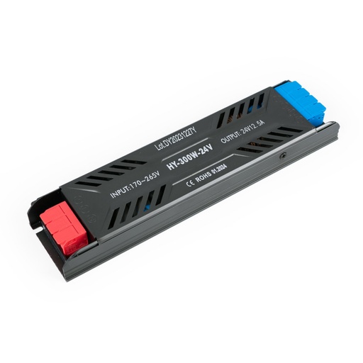 [DY-300W-24-HY] Smukły zasilacz 300W 24V - 12.5A - Szybkozłączna listwa zasilająca - IP20