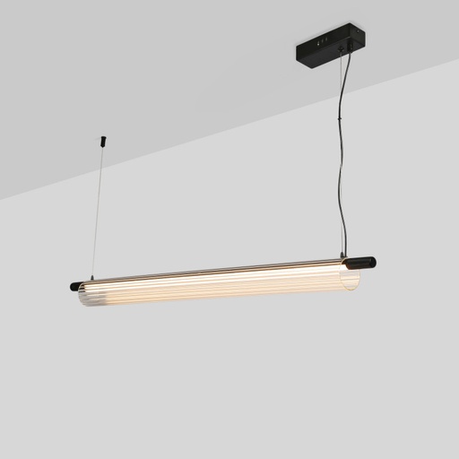 [L3096-BC] Lineaire hanglamp "Cristal"- 15W - Warm Wit