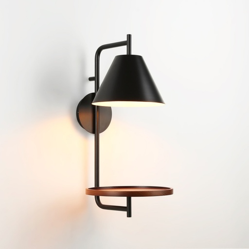 [LN1588-NM] Wall light with shelf "Bilon" - E27
