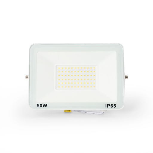 Exteriérový LED projektor 50W - 95lm/W - IP65 - Biela
